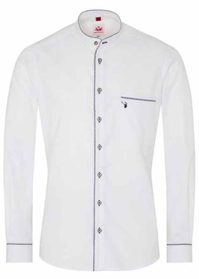 Spieth & Wensky Trachtenhemd Westminster Slim Fit weiß/d,blau